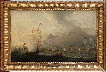 Abraham Storck Circle of, Marine with armada.