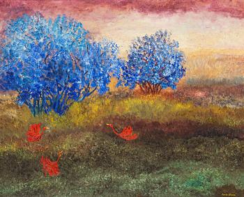Karin Olsson, Landscape with Red Birds.