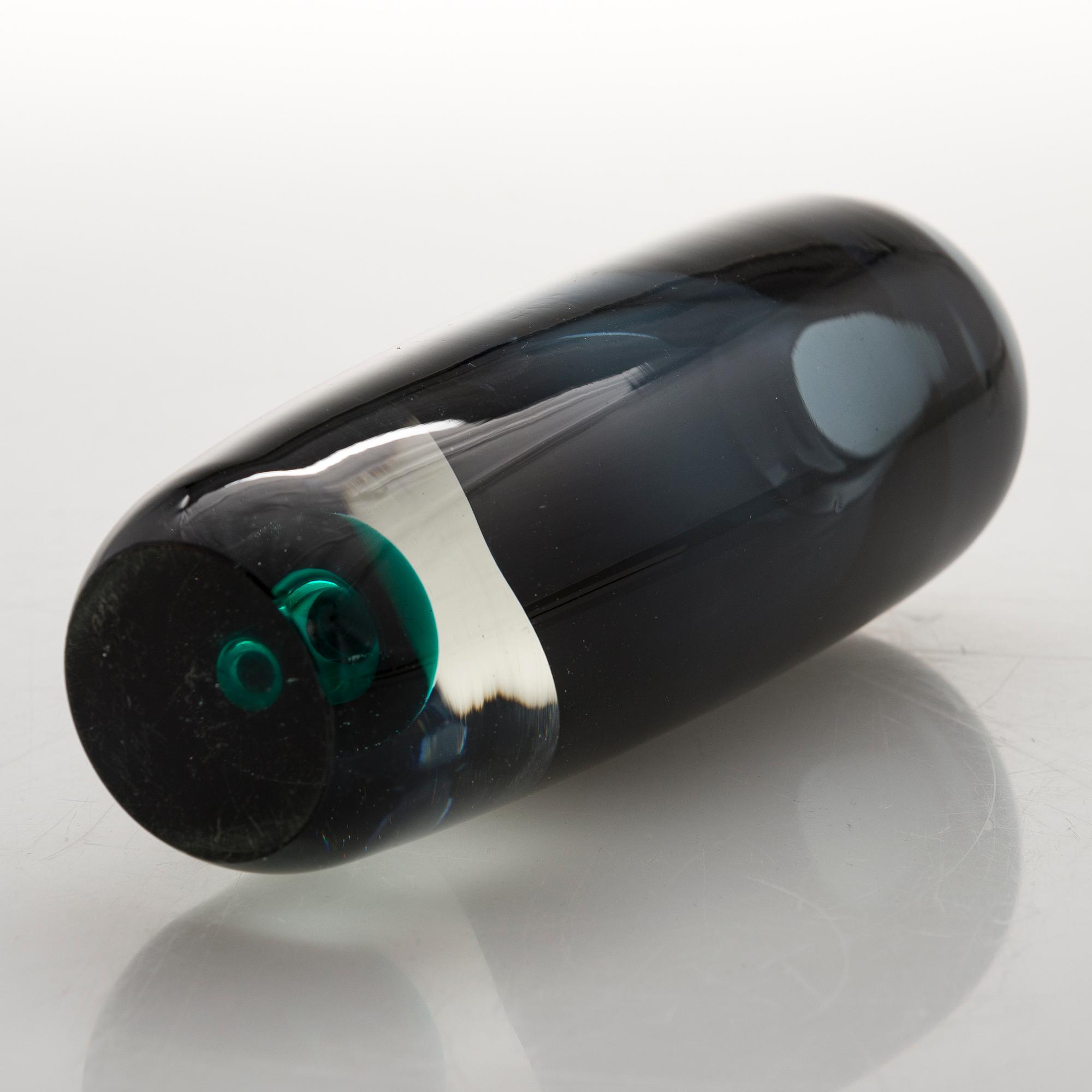 SAARA HOPEA, MALJAKKO, lasia, "Kupla", signeerattu S. Hopea, Nuutajärvi Notsjö.