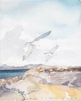 LARS LERIN, watercolour, signed and dated 2019.