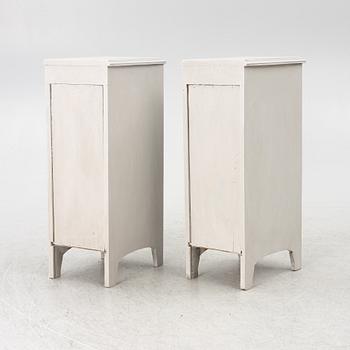 Nightstands, a pair, first half of the 20th century.