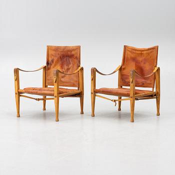 Kaare Klint, karmstolar, "Safari", ett par, Rud. Rasmussens Snedkerier, Danmark, 1900-talets andra hälft.