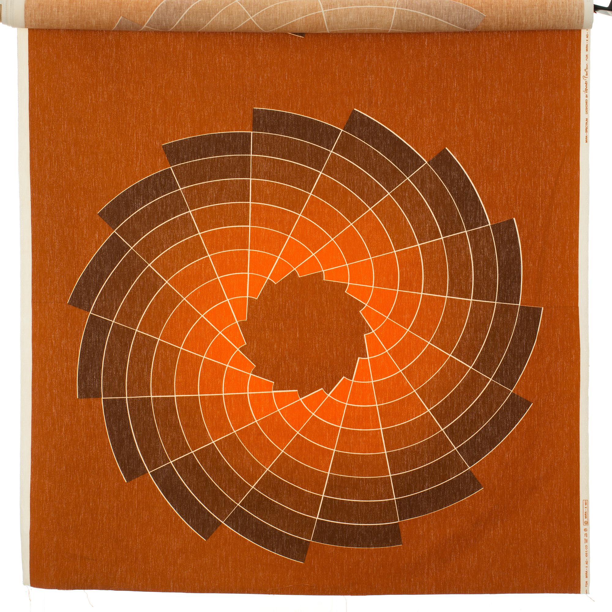 TEXTIL, bomull, Verner Panton för Mira-X. 1977.