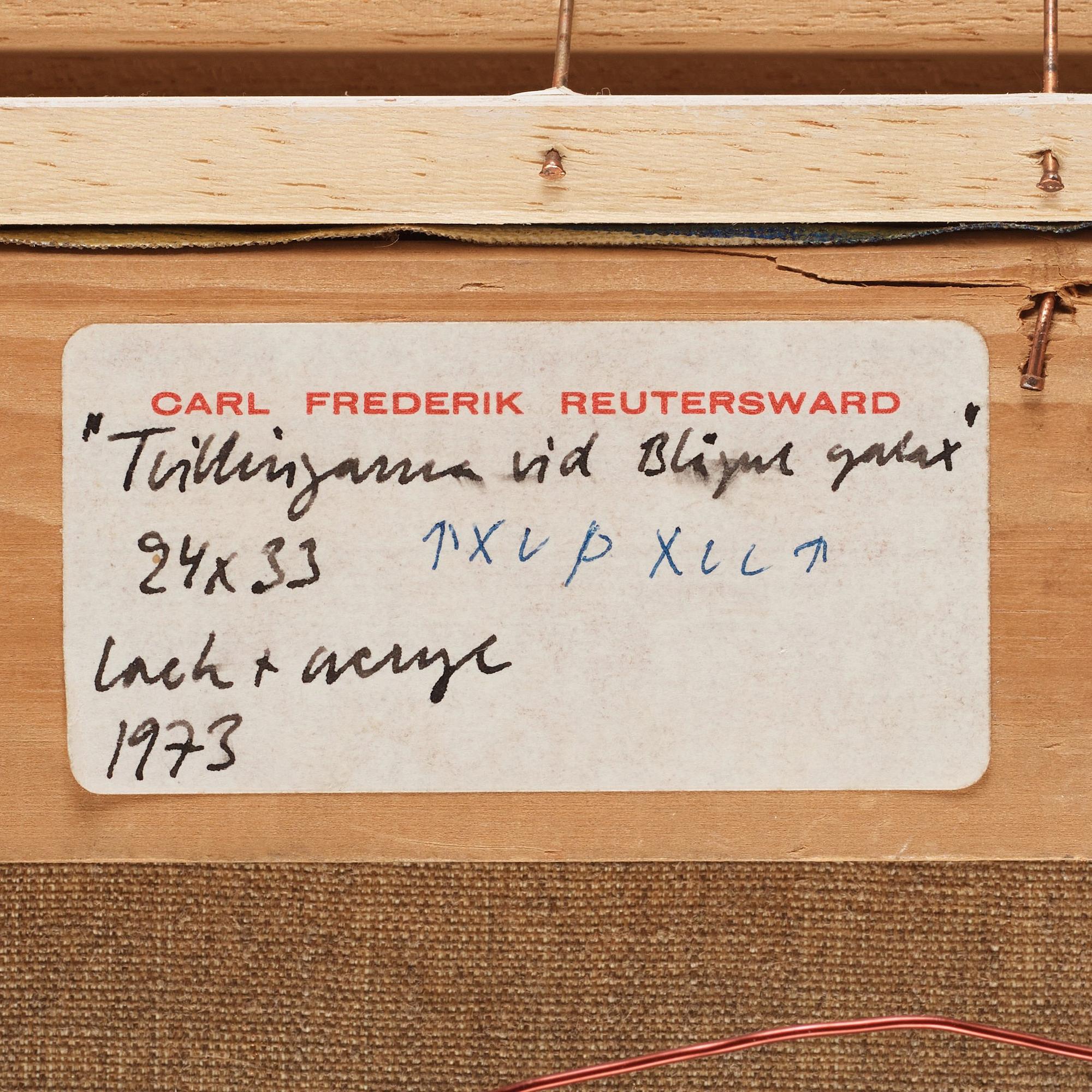 Carl Fredrik Reuterswärd, "Tvillingarna vid blågul galax".
