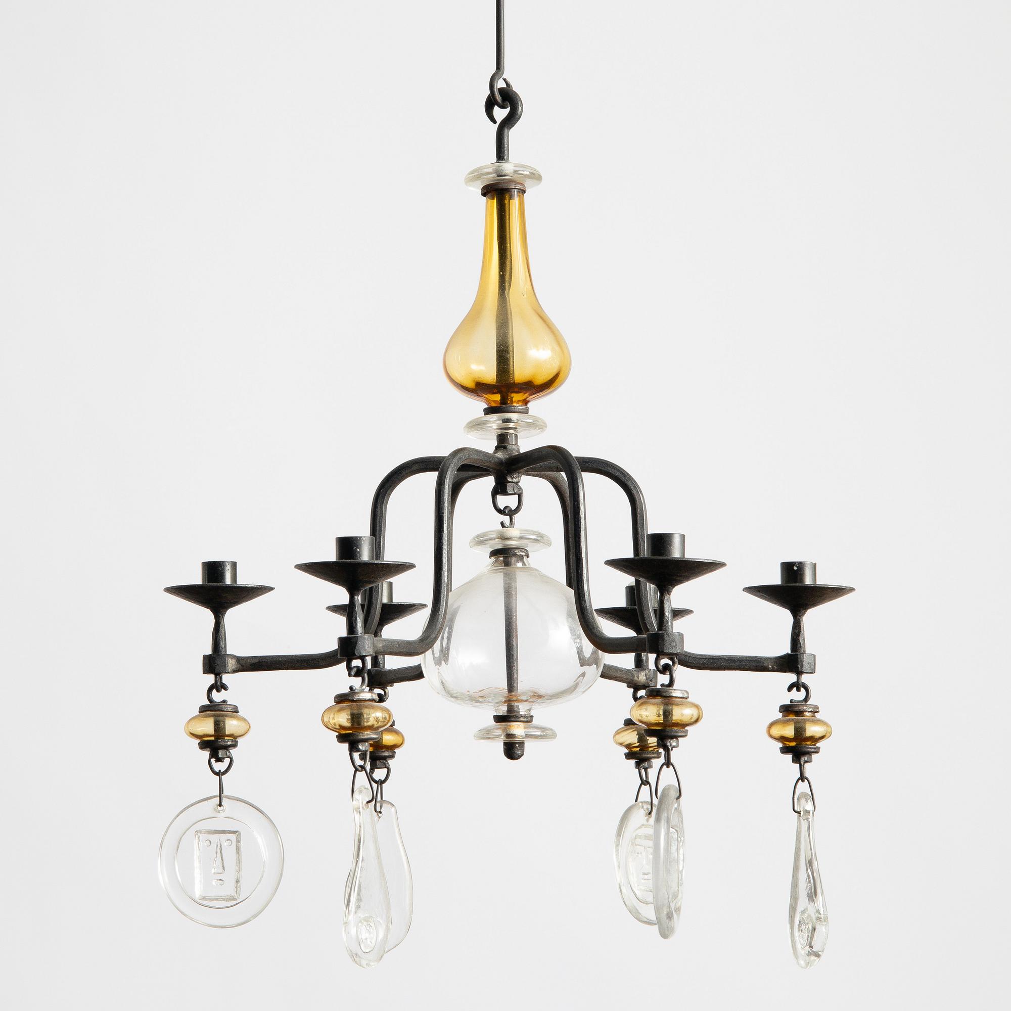 Erik Höglund, a chandelier, Boda Smide.