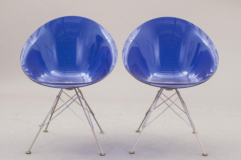 STOLAR, ett par, "Eros", Philippe Starck för Kartell, märkta.