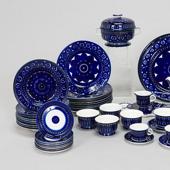 Ulla Procopé, mat- och kaffeservis, 82 delar, "Valencia", Arabia 1960-tal.