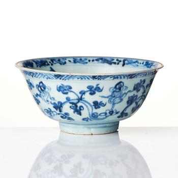 A blue and white bowl, Ming dynasty (1368-1644).