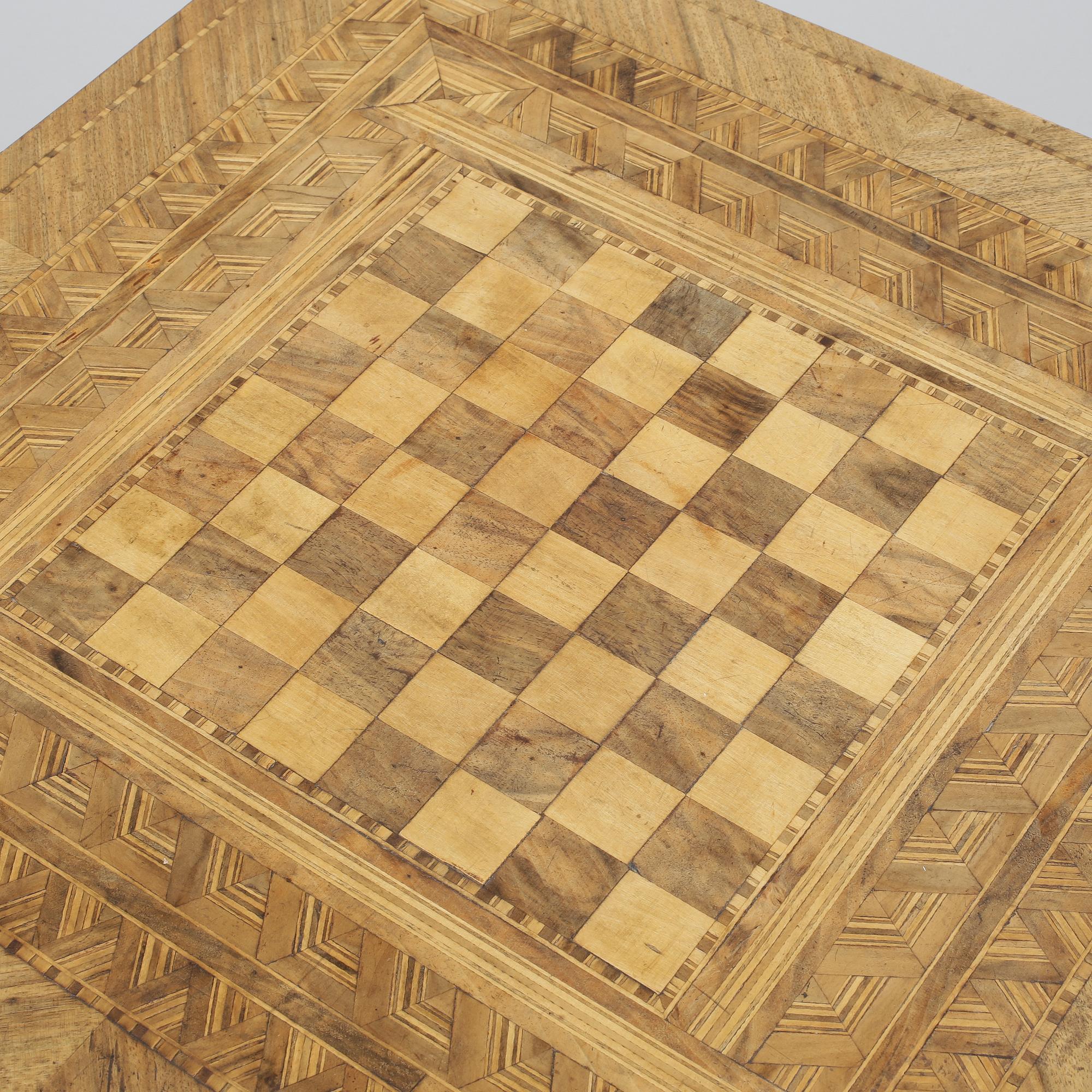 SCHACKBORD, Italien, 1800-talets andra hälft.