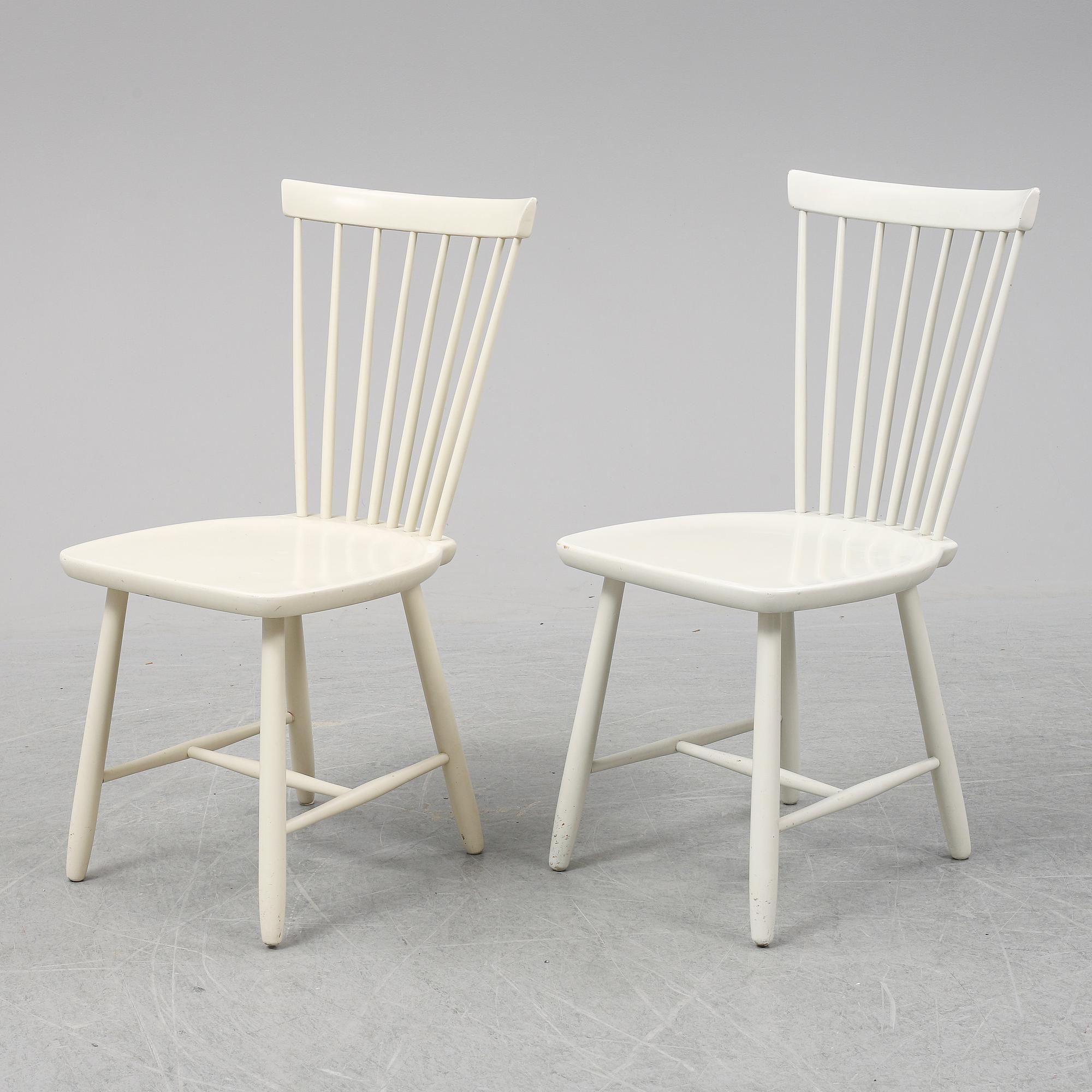 CARL MALMSTEN, stolar, 6 st, "Lilla Åland", 1960-tal.