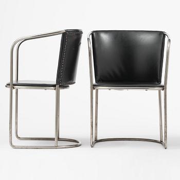 Axel Einar Hjorth, a rare pair of armchairs, Nordiska Kompaniet, 1930.