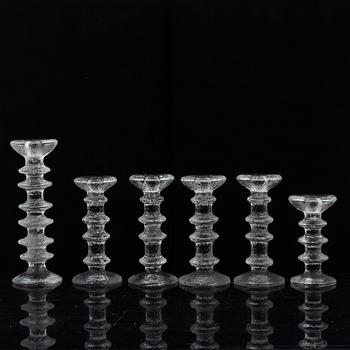 Timo Sarpaneva, ljusstakar, 6 st, "Festivo", Iittala, Finland.