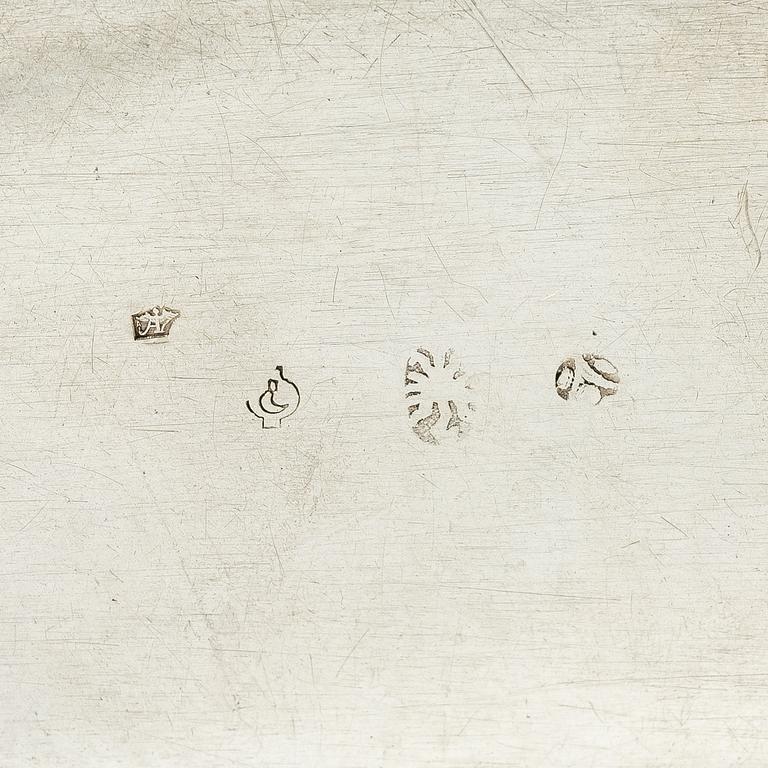 Three silver boxes with lid, Central Europe 18th/19th century.