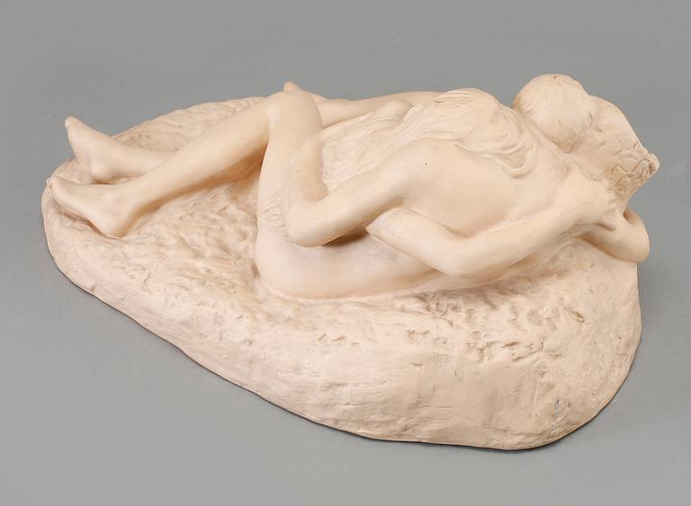 STEPHAN SINDING, efter, figurin, terracotta, Ges Gladenbeck, 1900-tal.
