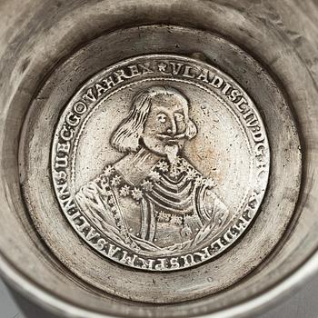 Lorens Andersson Wall, bägare, silver, Norrköping (verksam 1682-1695-). Barock.