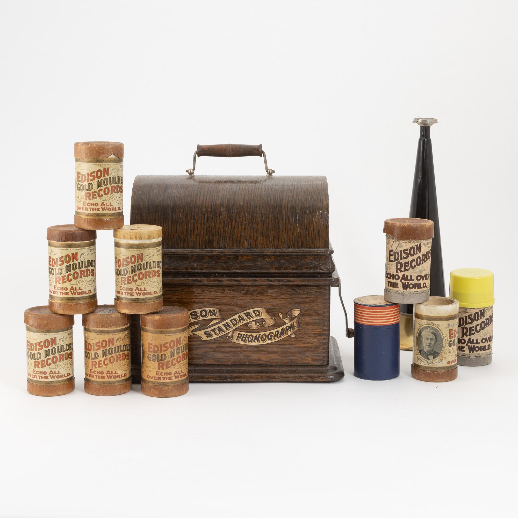 An Edison Standard Phonograph, USA, early 20th Century.