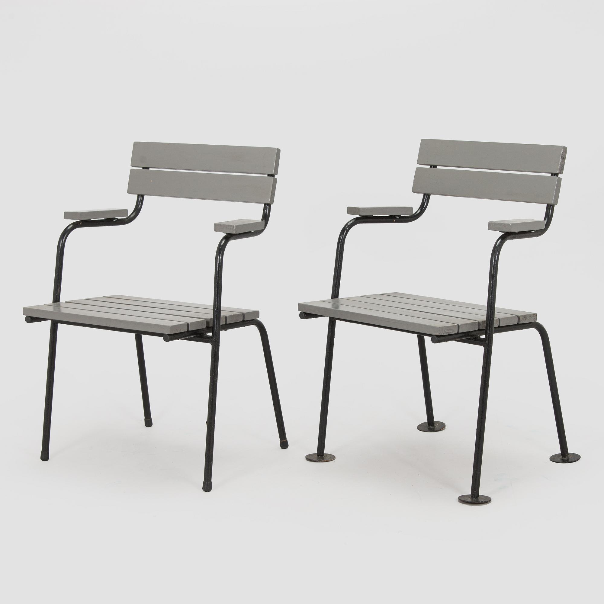 Einari Teräsvirta, probably, a 5-piece garden furniture set, mid-20th century.