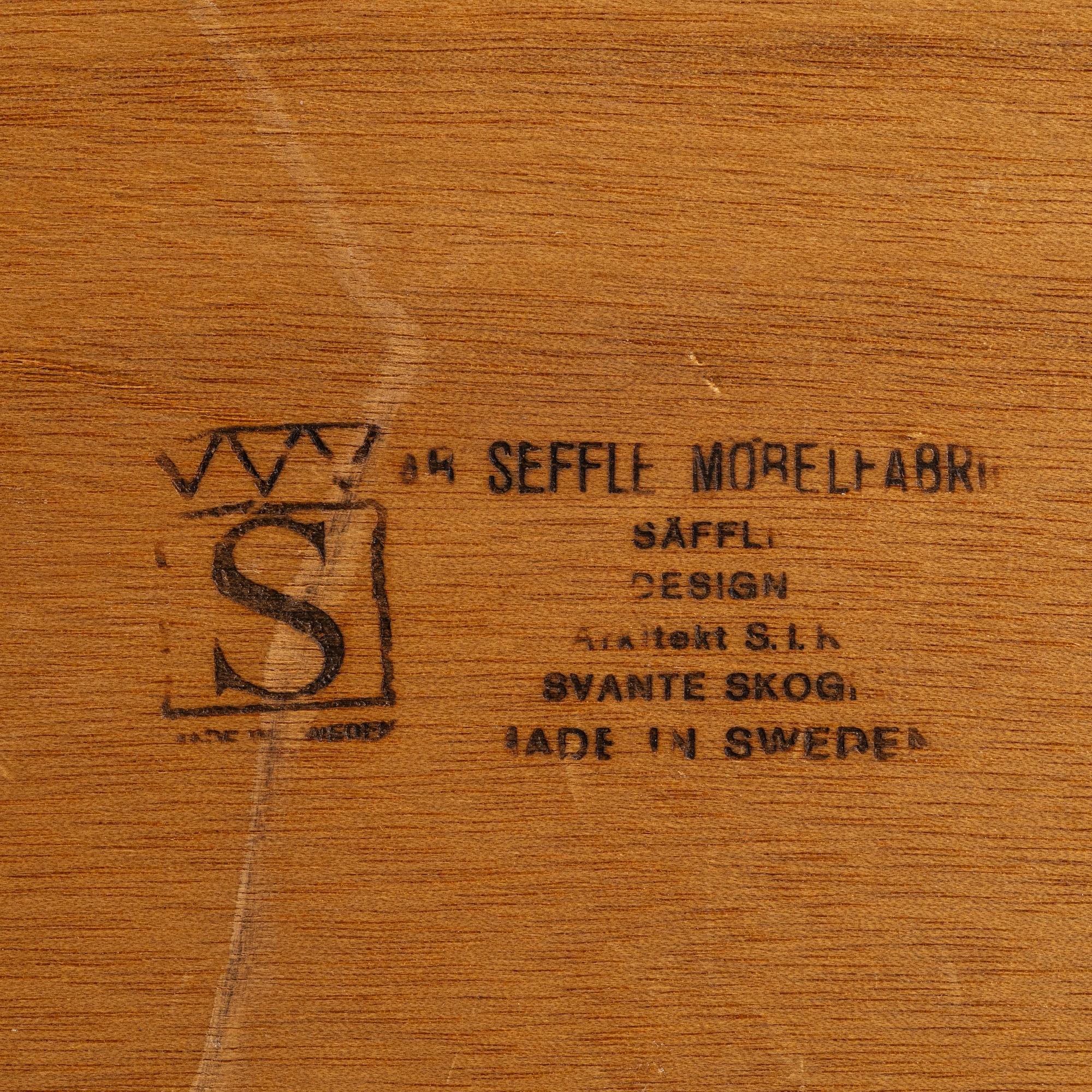 Svante Skogh, soffbord, Seffle Möbelfabrik, 1950-tal.