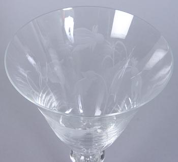 VINGLAS, 10 st, 1900-talets andra hälft.