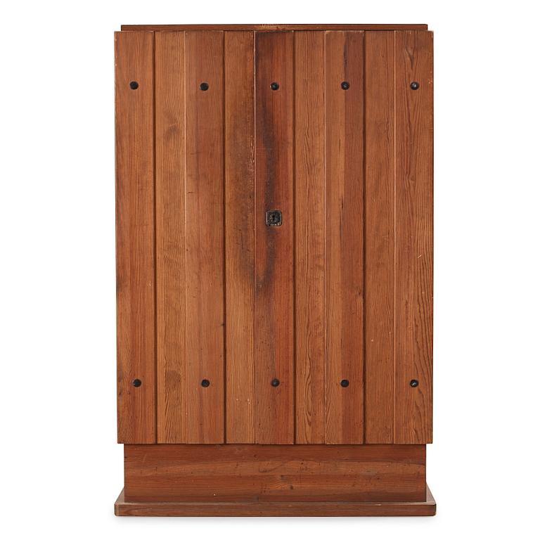 Axel Einar Hjorth, a 'Lovö' stained pine cabinet, Nordiska Kompaniet, NK, Sweden 1930's.