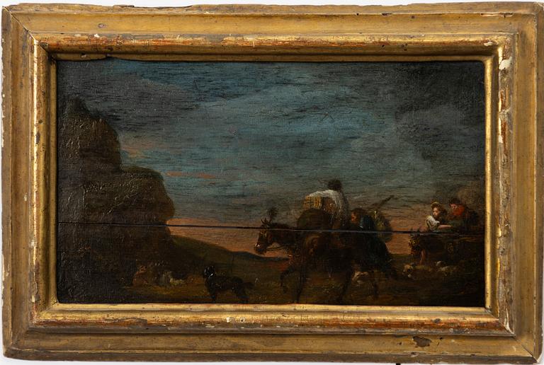 Dutch school, 16th/17th century, Company in the countryside.