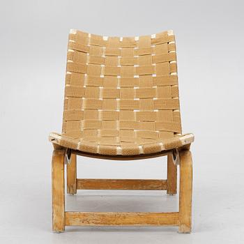 Bruno Mathsson, fåtölj, "Vilstol mod. 36", Firma Karl Mathsson, Värnamo, 1938.