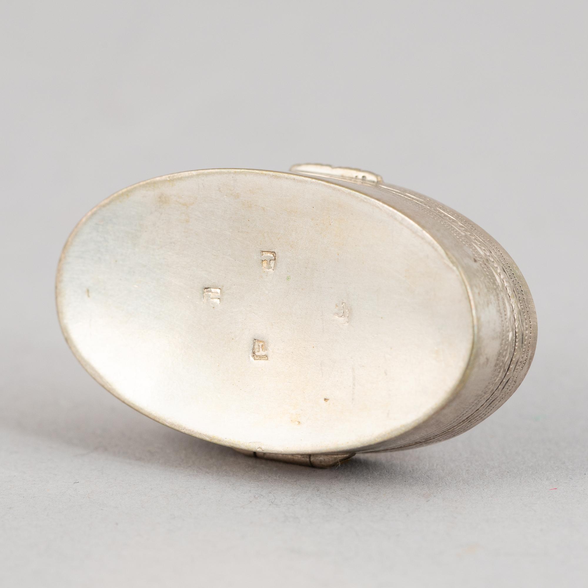 Preciosa, fem delar, silver, proveniens von Rosen, 18/1900-tal.