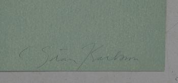 C GÖRAN KARLSSON, färglitografi, signerad, numrerad 1/200.