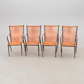 Garden armchairs, 4 pcs, mid-20th century.