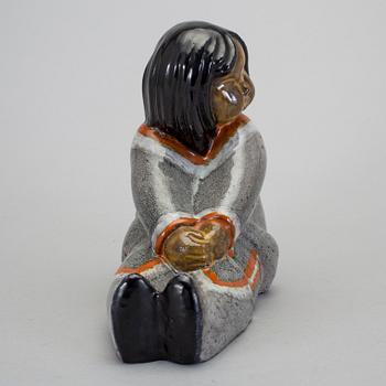 FIGUR, keramik, Vicke Lindstrand, Upsala-Ekeby, 1900-talets andra hälft.