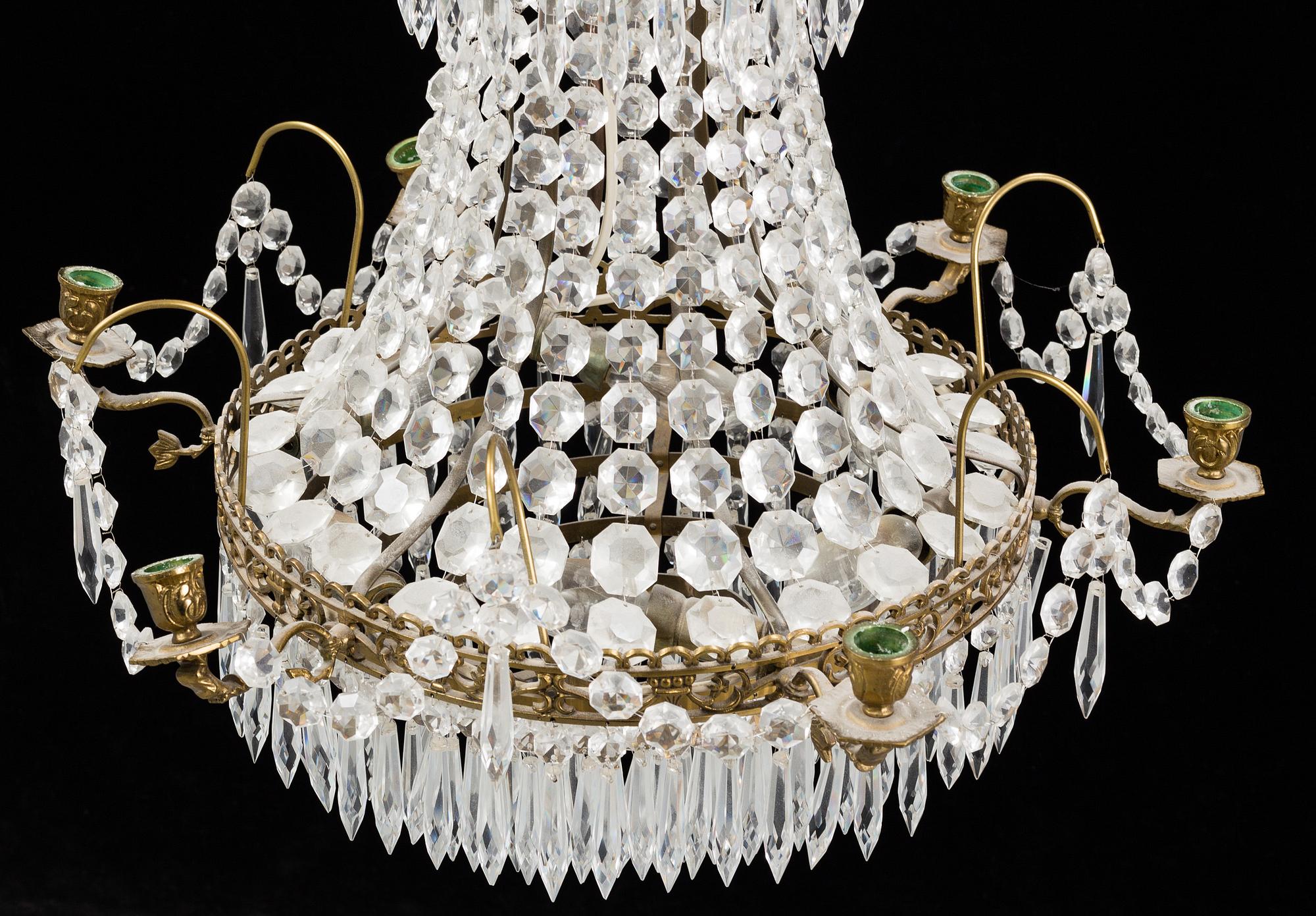 A second half 20th century chandelier.