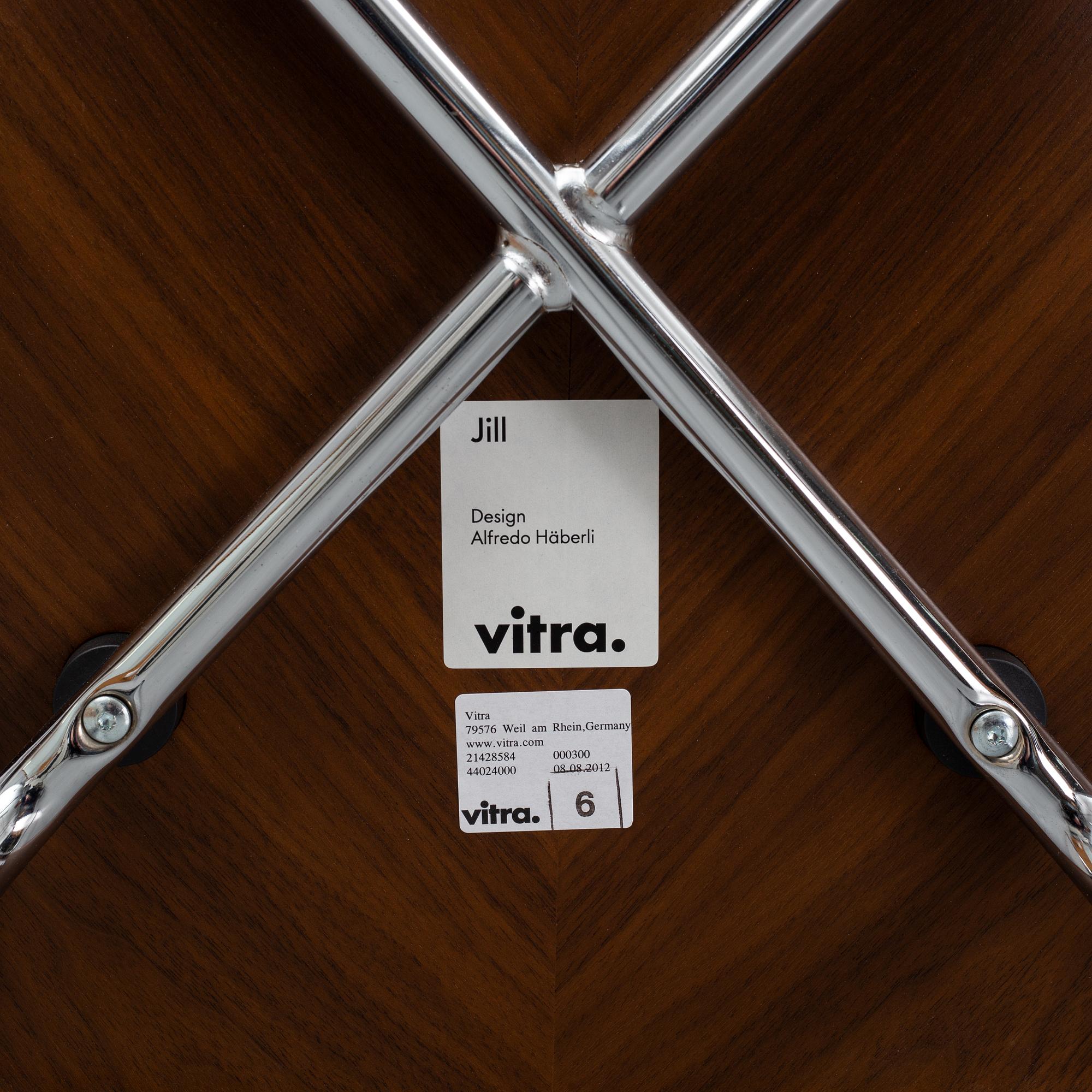 ALFREDO HÄBERLI, four 'Jill' chairs, Vitra, 2012.