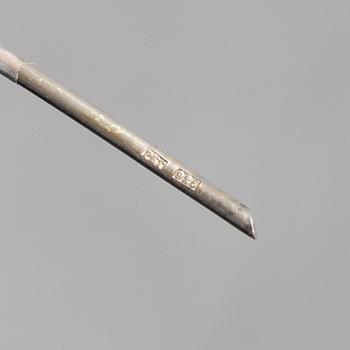 Cocktailpinnar, 28 st, silver, från Lod, Stockholm, 2000-tal.