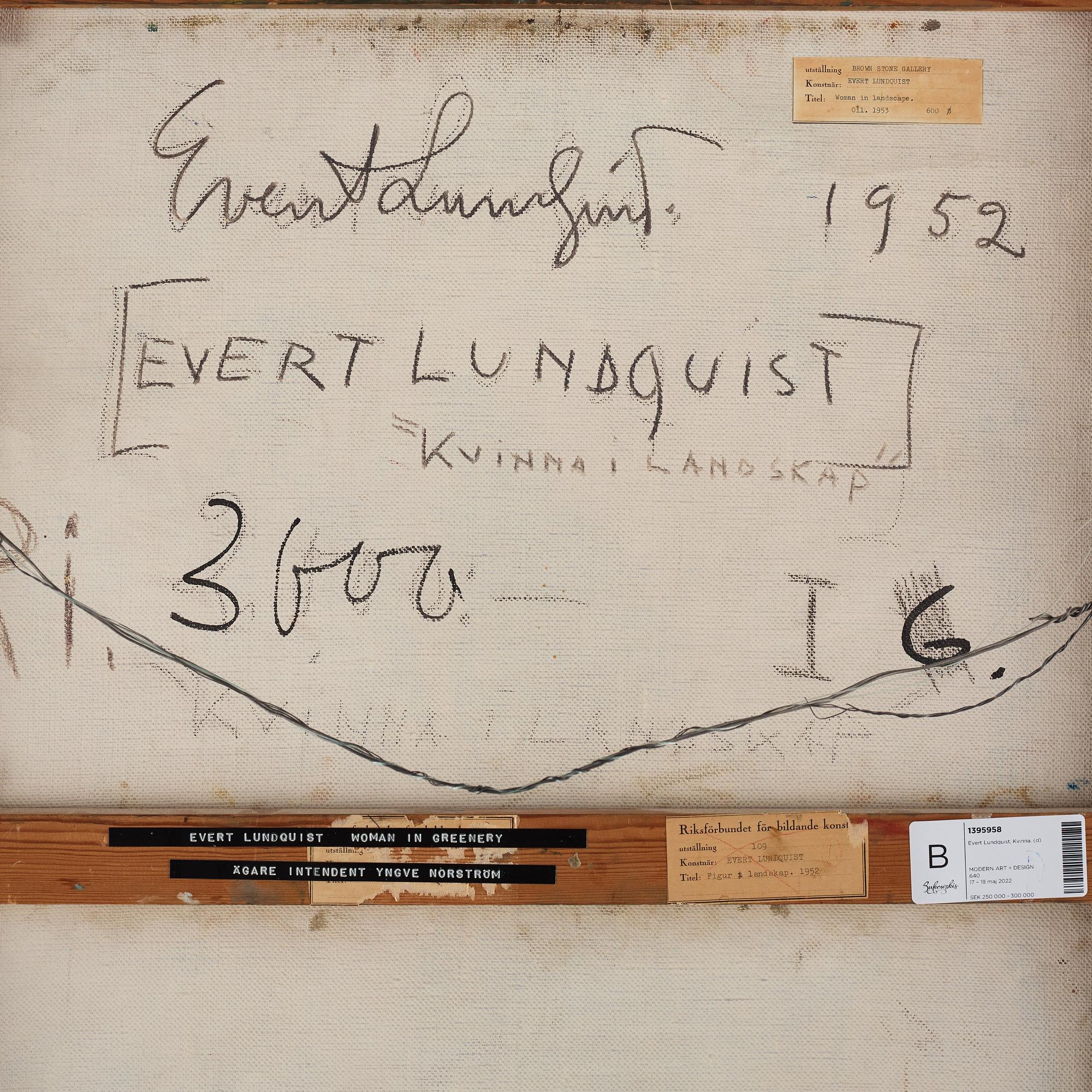 Evert Lundquist, "Kvinna i landskap".