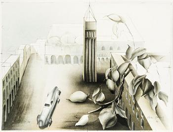 Graphic portfolio, 9 sheets, "Music Maestro Please II", 1981.