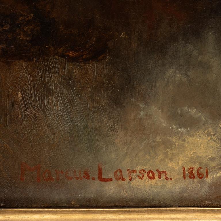Marcus Larsson, attributed to, oil on canvas, signed and dated 1861.