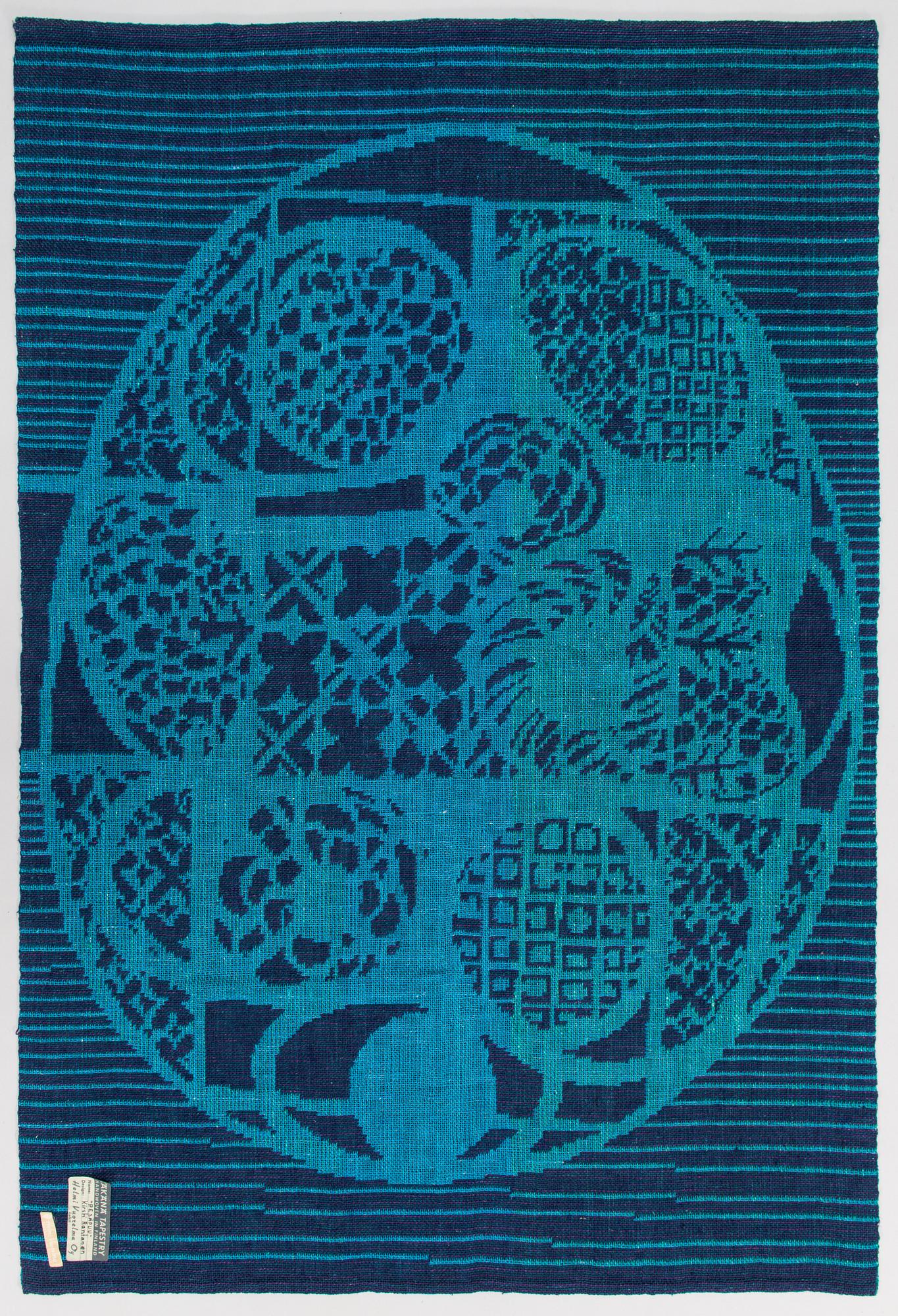 Kirsti Rantanen, A 1960s Finnish weave / wall hanging manufactured by Helmi Vuorelma Oy, Lahtis.