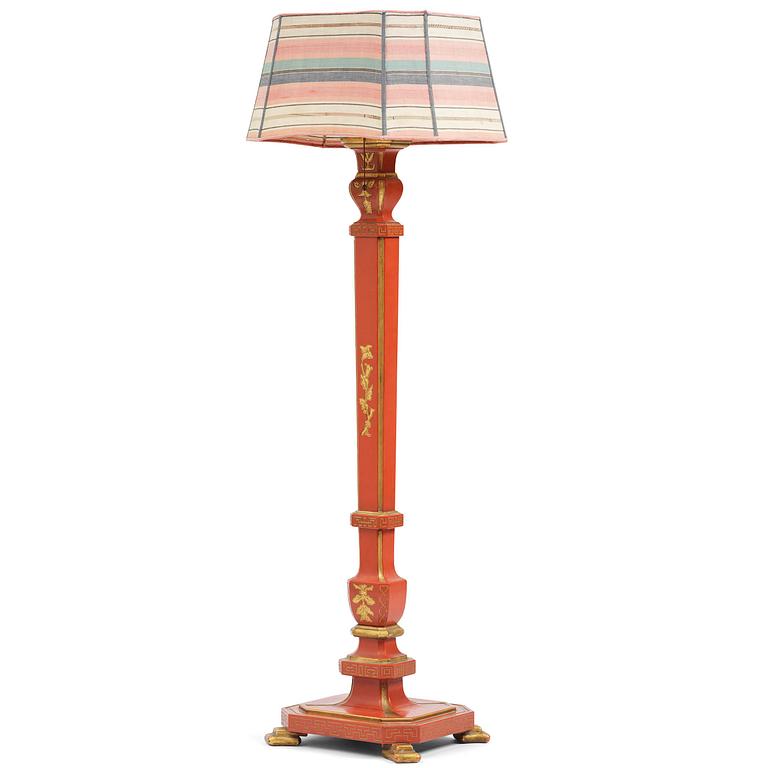Carl Malmsten, golvlampa, Swedish Grace, snickarmästare Albin Johansson, Stockholm, för Villa Kvikkjokk, 1927.