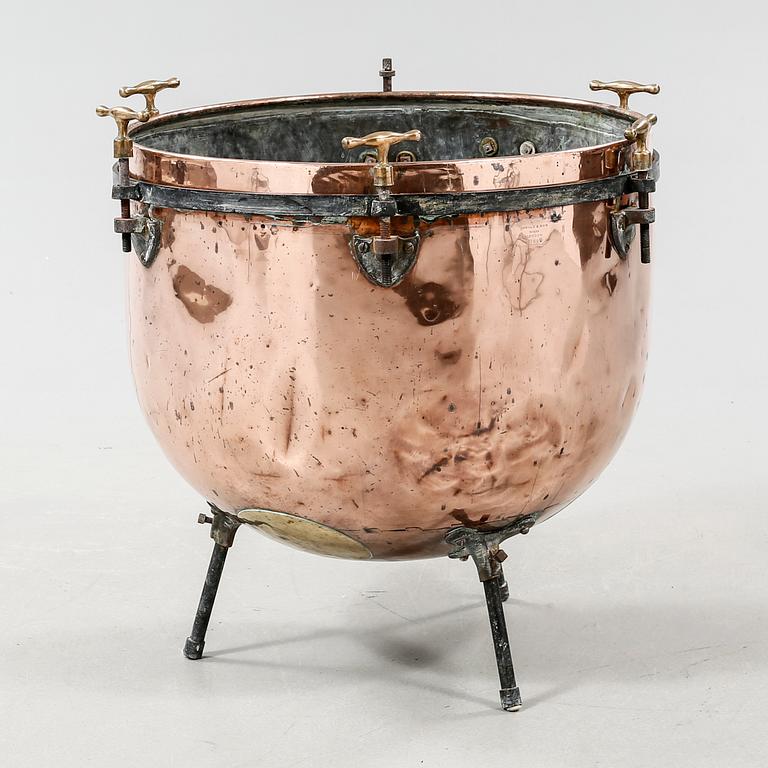 A 19th century kettle drum.