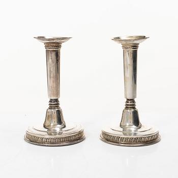 Markströms Guldsmeds Ab, Candelsticks, a pair, silver, Uppsala 1958.