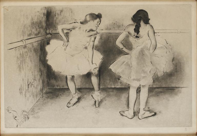 Louis Legrand, Deux danseuses à la barre.