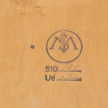 An elmwood veneered bookcase, Möbelfabrik i Nybro AB, SMI, Nybro, 1940's.