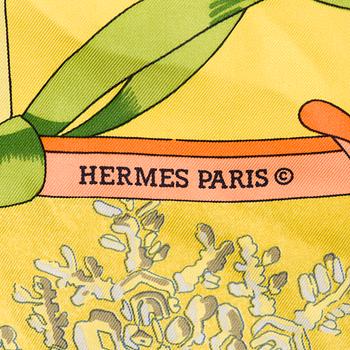 Hermès, a 'Neige d'Antan' scarf.