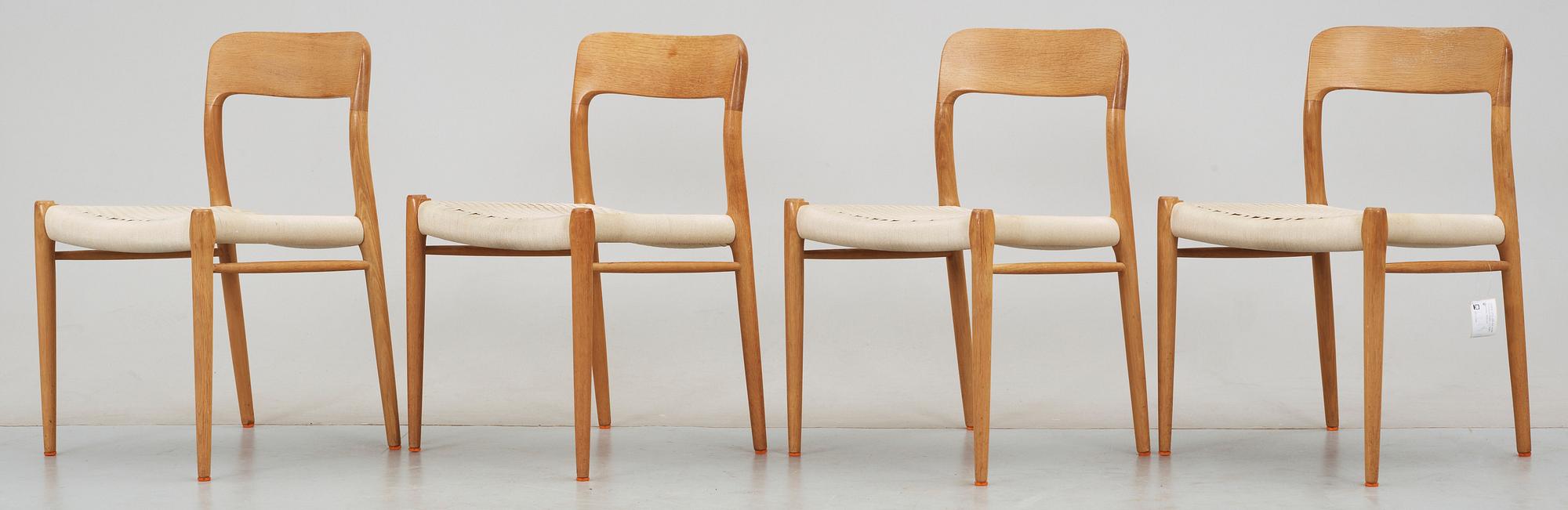 STOLAR, 4st, modell 75, Niels O Möller, J L Möller, Danmark, 1960-tal.