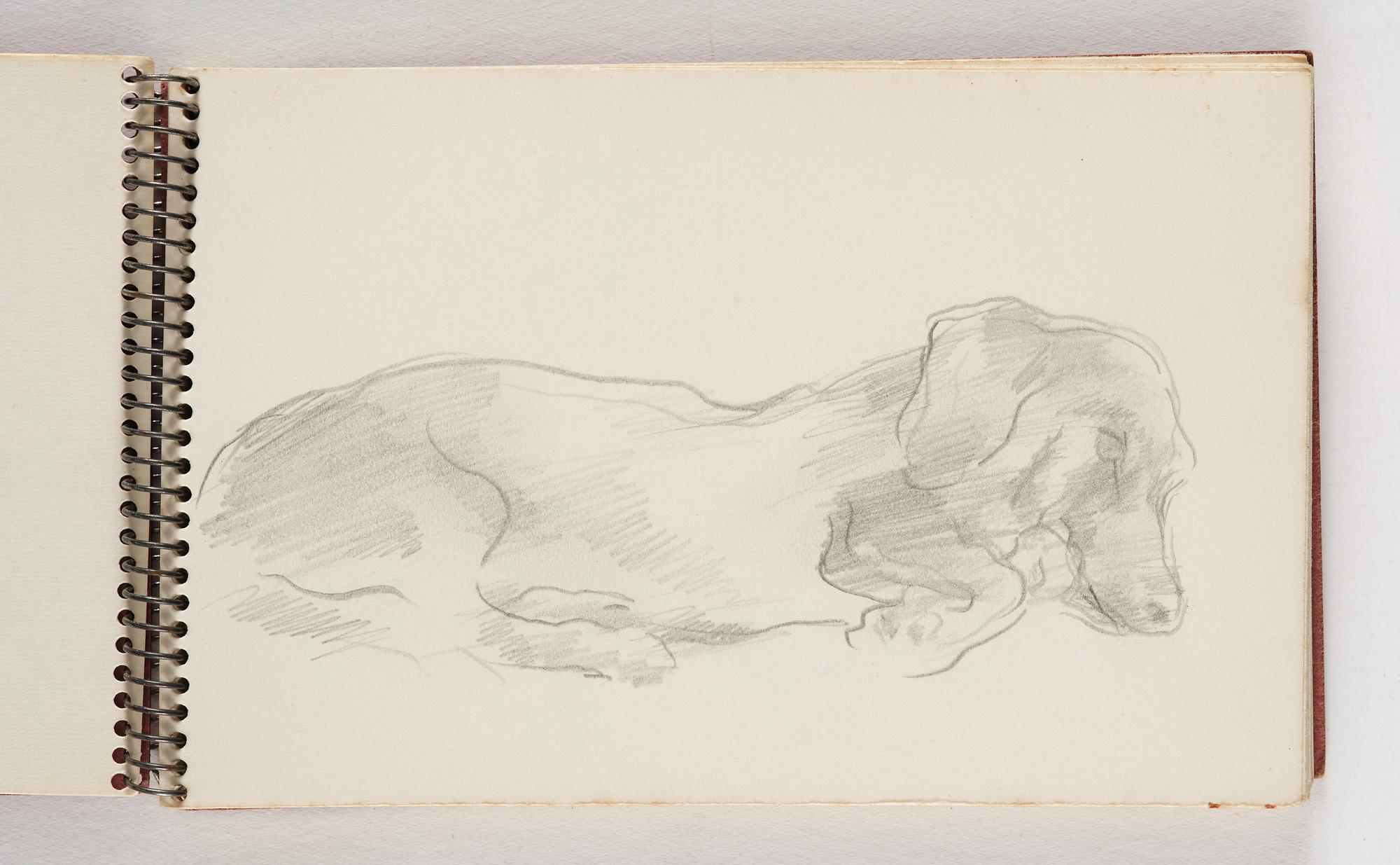 Lotte Laserstein, 10 små skissblock med teckningar.