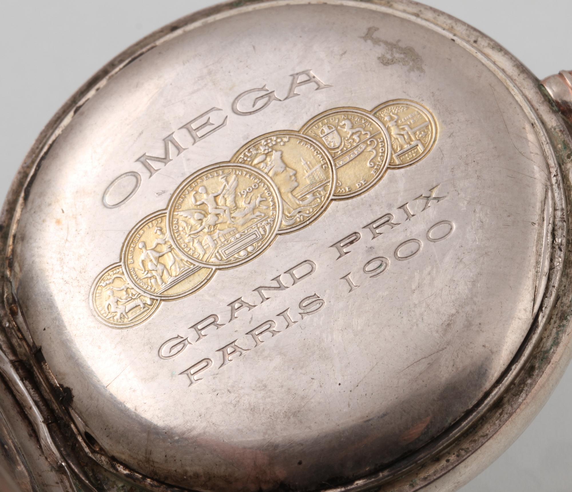 FICKUR 2 st laghaltigt silver Omega Grand Prix Paris 1900