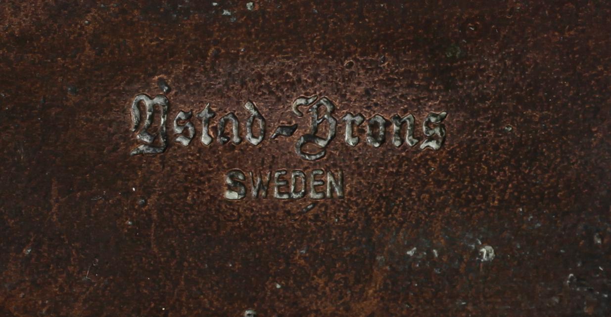 STIG BLOMBERG, skulptur, brons, Ystad-Brons.