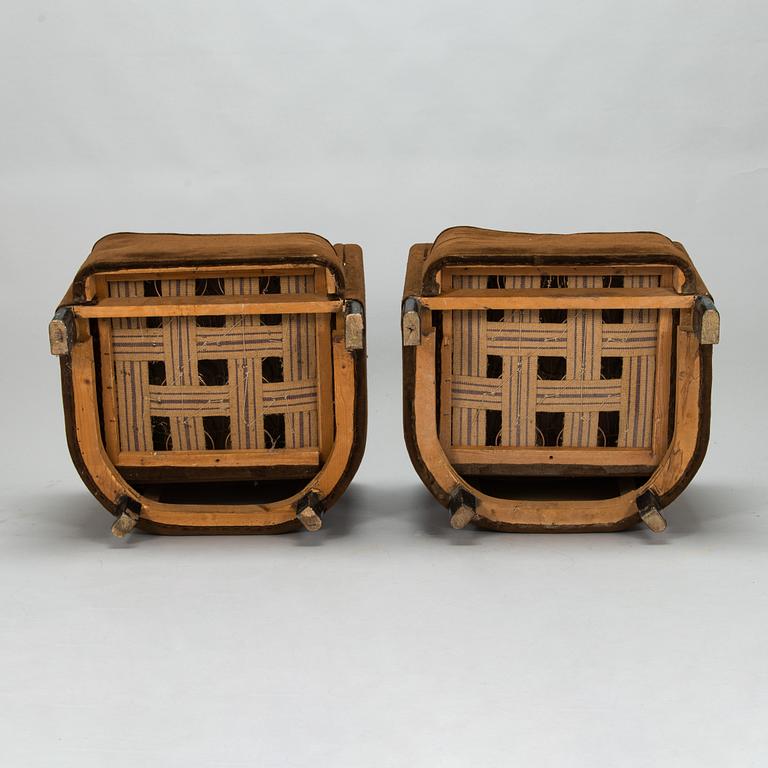 A pair of 1930's 'Continent' nr 217 armchairs for Asko.