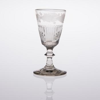 KARAFF SAMT 4 GLAS, Finland, 1800-talet.