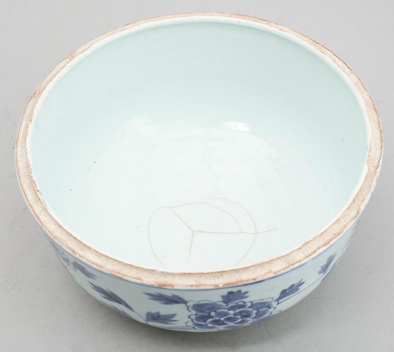 LOCKSKÅL, porslin, Kina, 1800-tal.